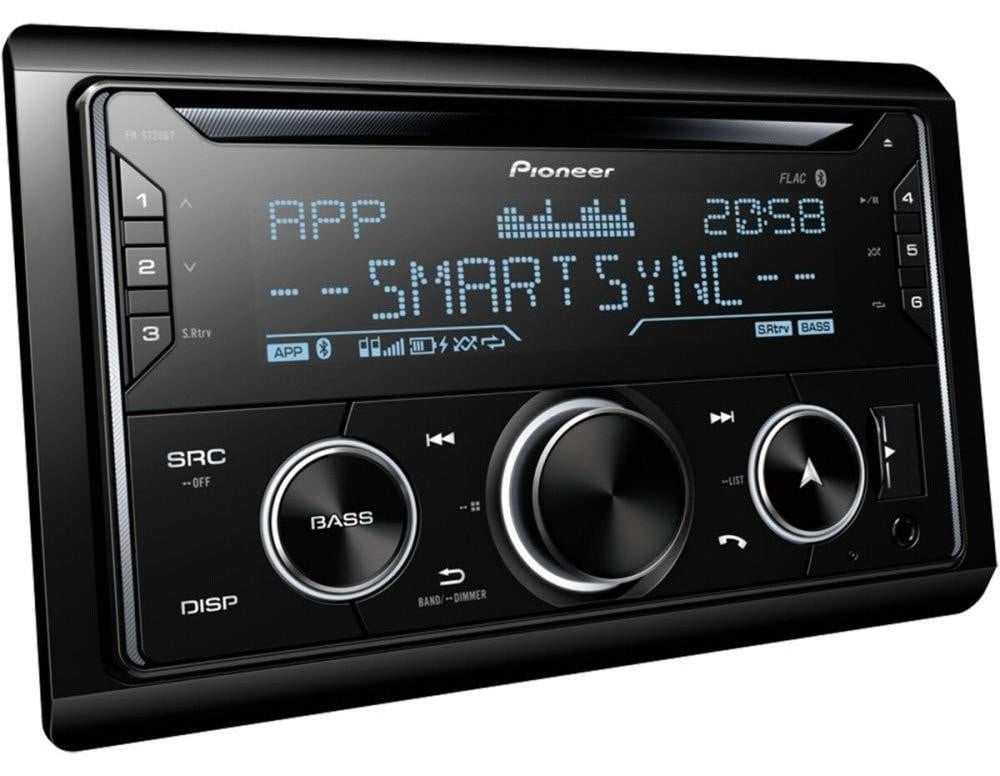 Pioneer FH-S720BT Autoradio, zwart, 2 DIN, 200 W, 4 kanalen, 50 W per kanaal, CD, CD-R, CD-RW