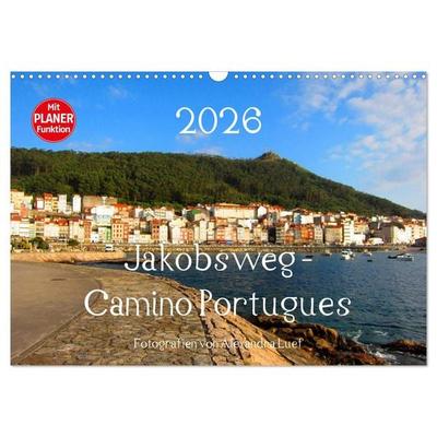 Jakobsweg - Camino Portugues (Wandkalender 2026 DIN A3 quer), CALVENDO Monatskalender