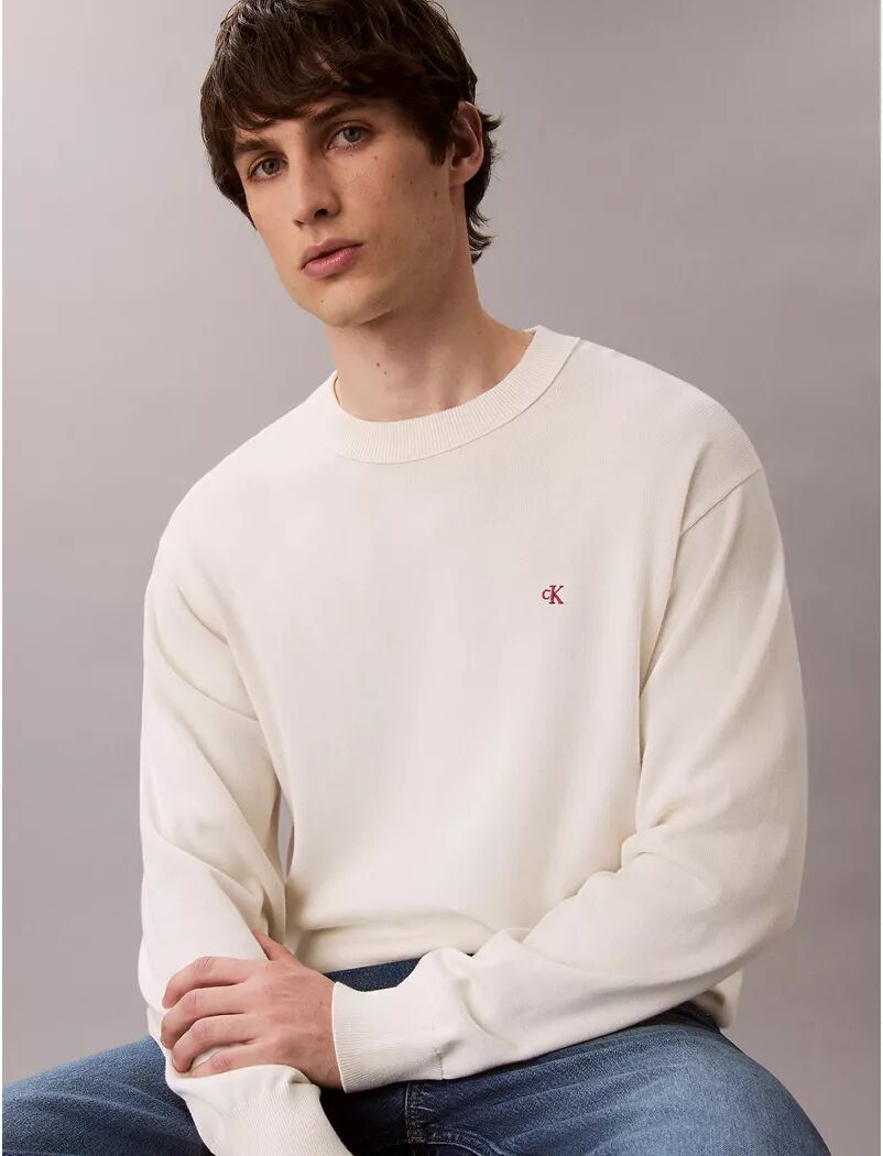 Calvin Klein Jeans - Sweatshirt, für Herren, Creme, Größe XL