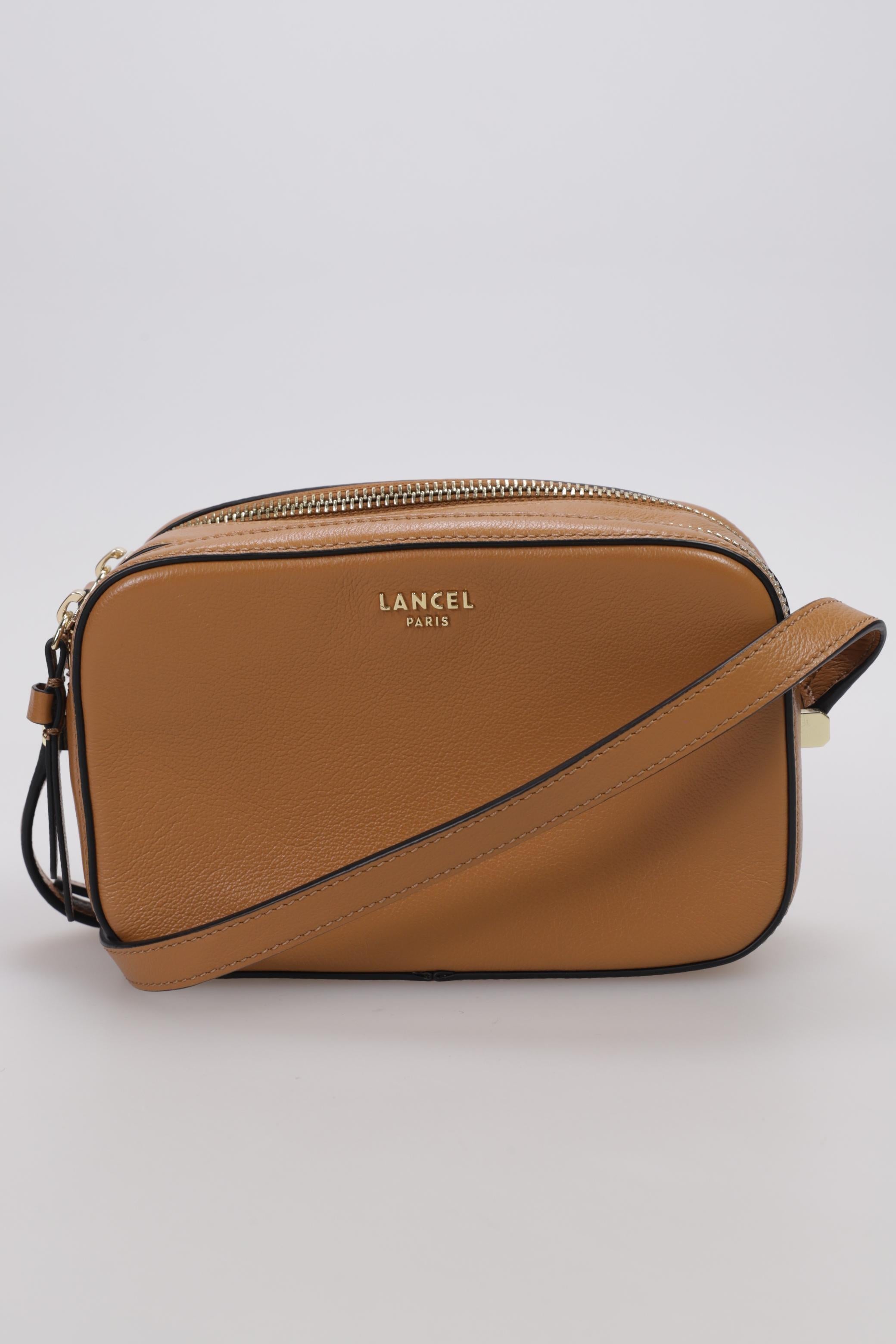 Lancel Damen Handtasche klein Leder, Braun, Leder / kein / Etikett - Second Hand