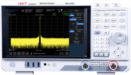 Uni-T UTS3036T+ Spektrum-Analysator 3.6GHz Tracking Generator