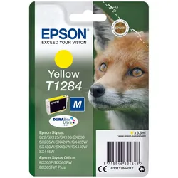 Epson Original T1284 Fuchs Druckerpatrone gelb 3,5ml (C13T12844012)