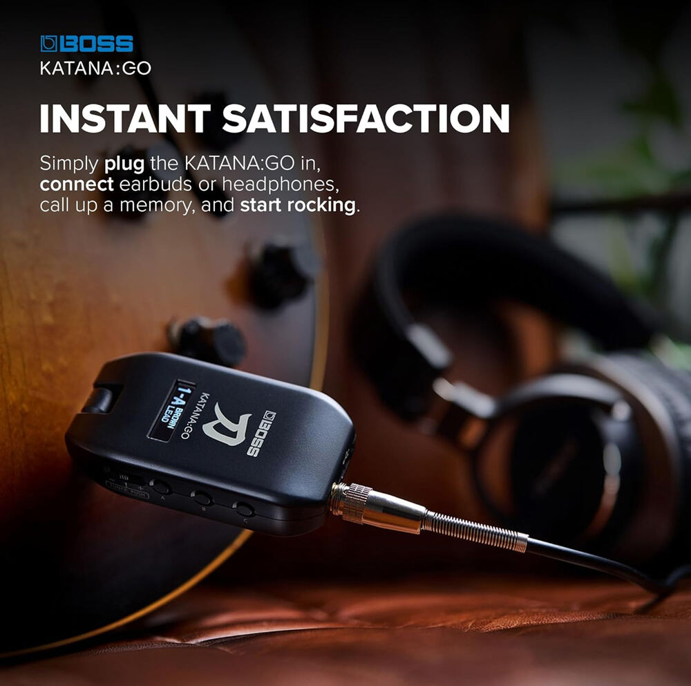 Boss KATANA:GO Multi-Efeitos para Tocar com Auscultadores