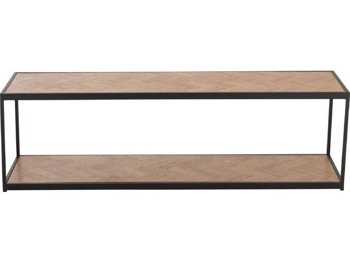 J-Line salontafel Zigzag Rechthoek - hout/metaal - naturel/zwart