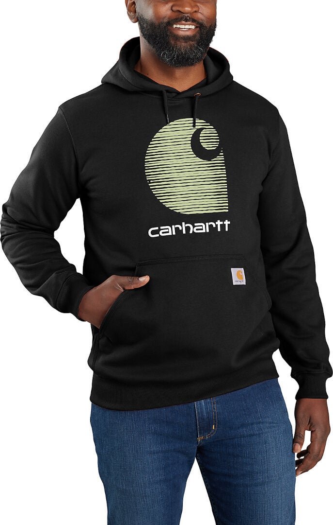 Carhartt Rain Defender C Logo Hoodie 105431-BLK-S004