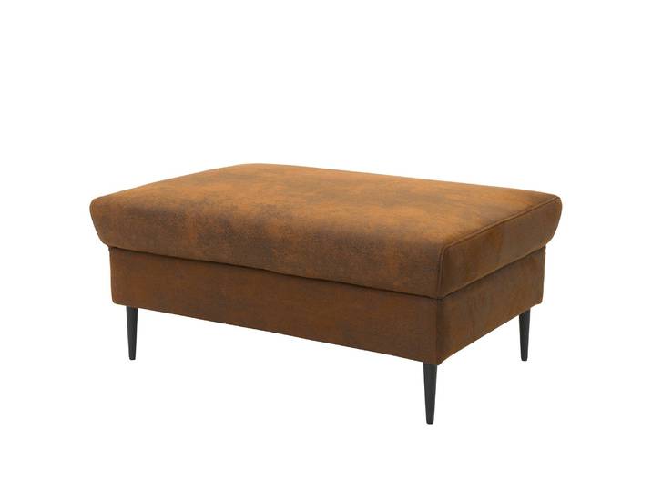 Polsterhocker Samar 99 x 43 x 65cm Braun Microfaser Medea: Braun