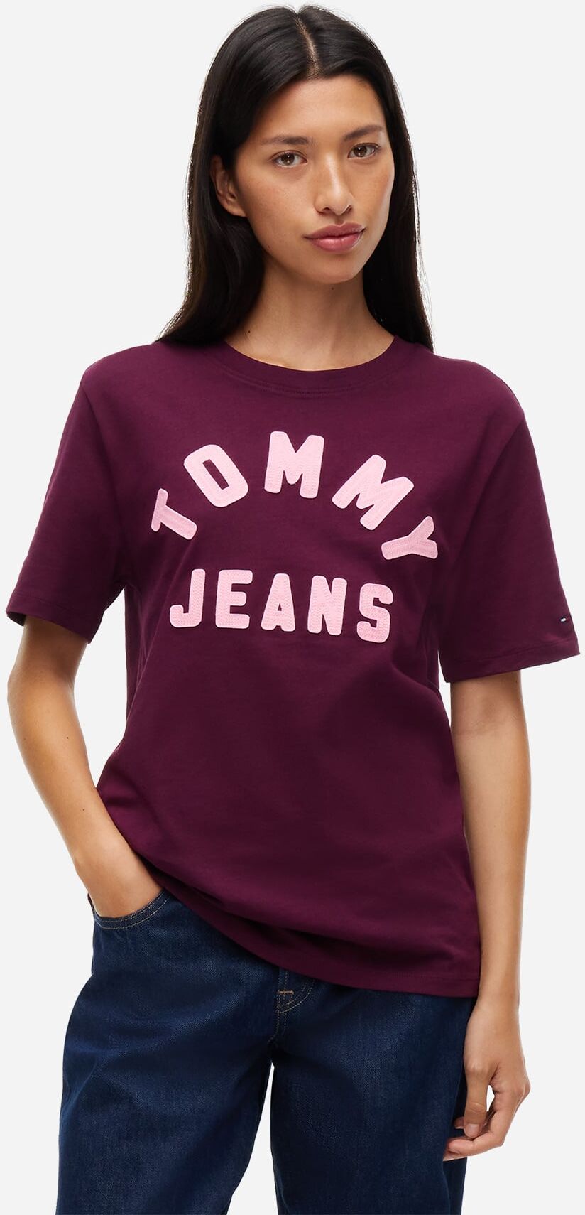 Tommy Hilfiger Logo Archive W - T-shirt - Donna - Rosso S