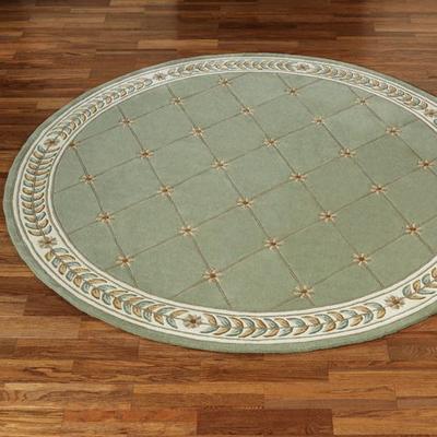Touch of Class "Fleurette Round Rug 7'6"" Round, 7'6"" Round, Sage"