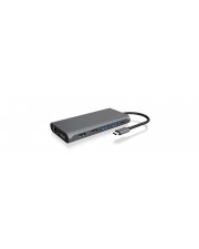 ICY BOX USB Type-C Notebook DockingStation zu zwölf weiteren Anschlüssen Lade-/Dockingstation (IB-DK4050-CPD)