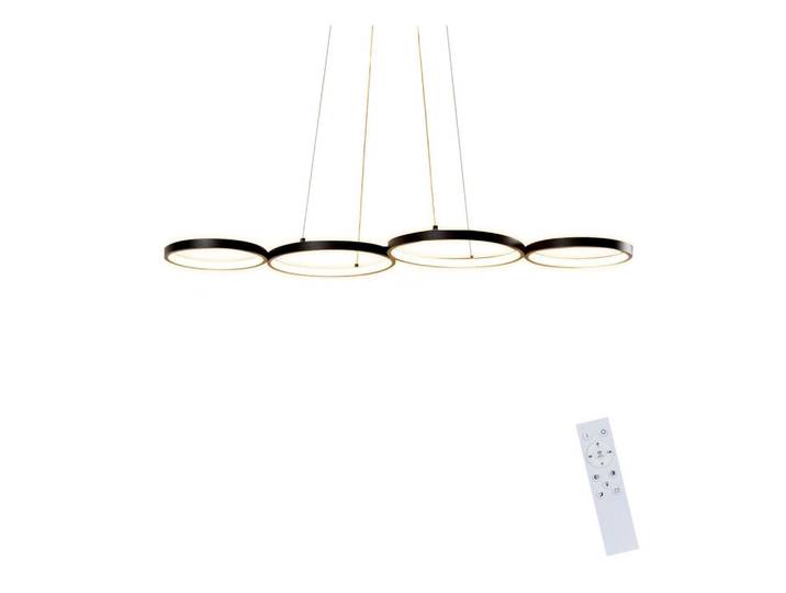 ZMH Led-Hängeleuchte Stralhain 88/18/150 cm, Schwarz, Metall, Mode, LED integrated, 18x150x88 cm, Lampen & Leuchten, LED Beleuchtung, LED-Hängeleuchten