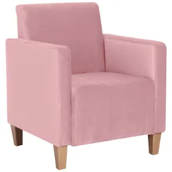 SESSEL Karol Bezug Samtvelours Buche natur / rosé