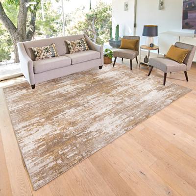 Gertmenian Eden Russo Polyester Beige Non-Slip Abstract Indoor Area Rug