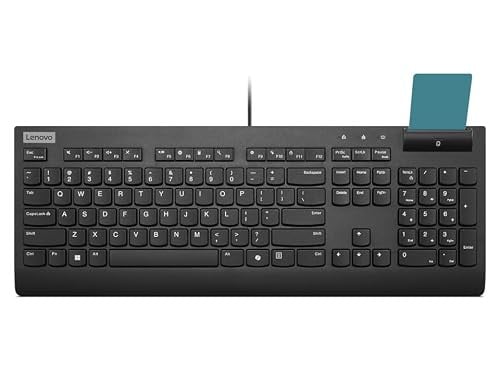 Lenovo Smartcard Bedrade Toetsenbord II - Volledig formaat - USB - Zwart