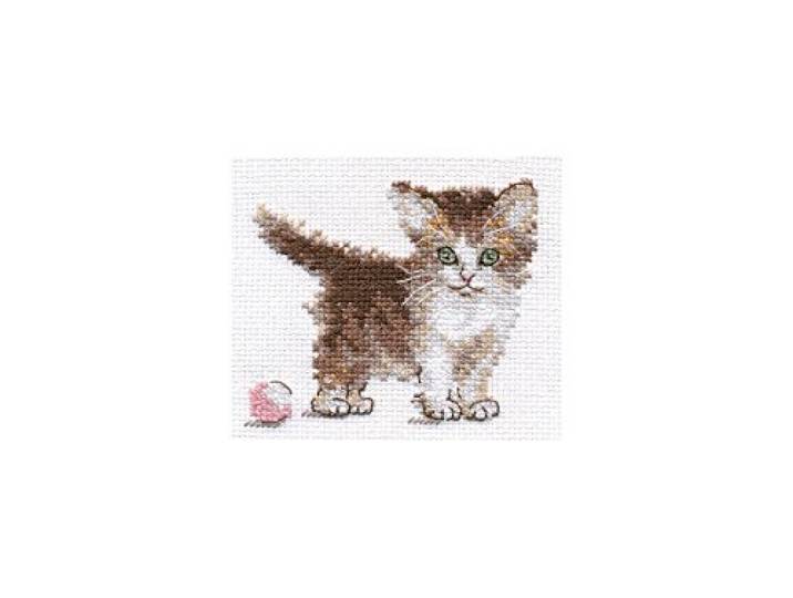 Kleine kitten Cross Stitch Kit van Alisa
