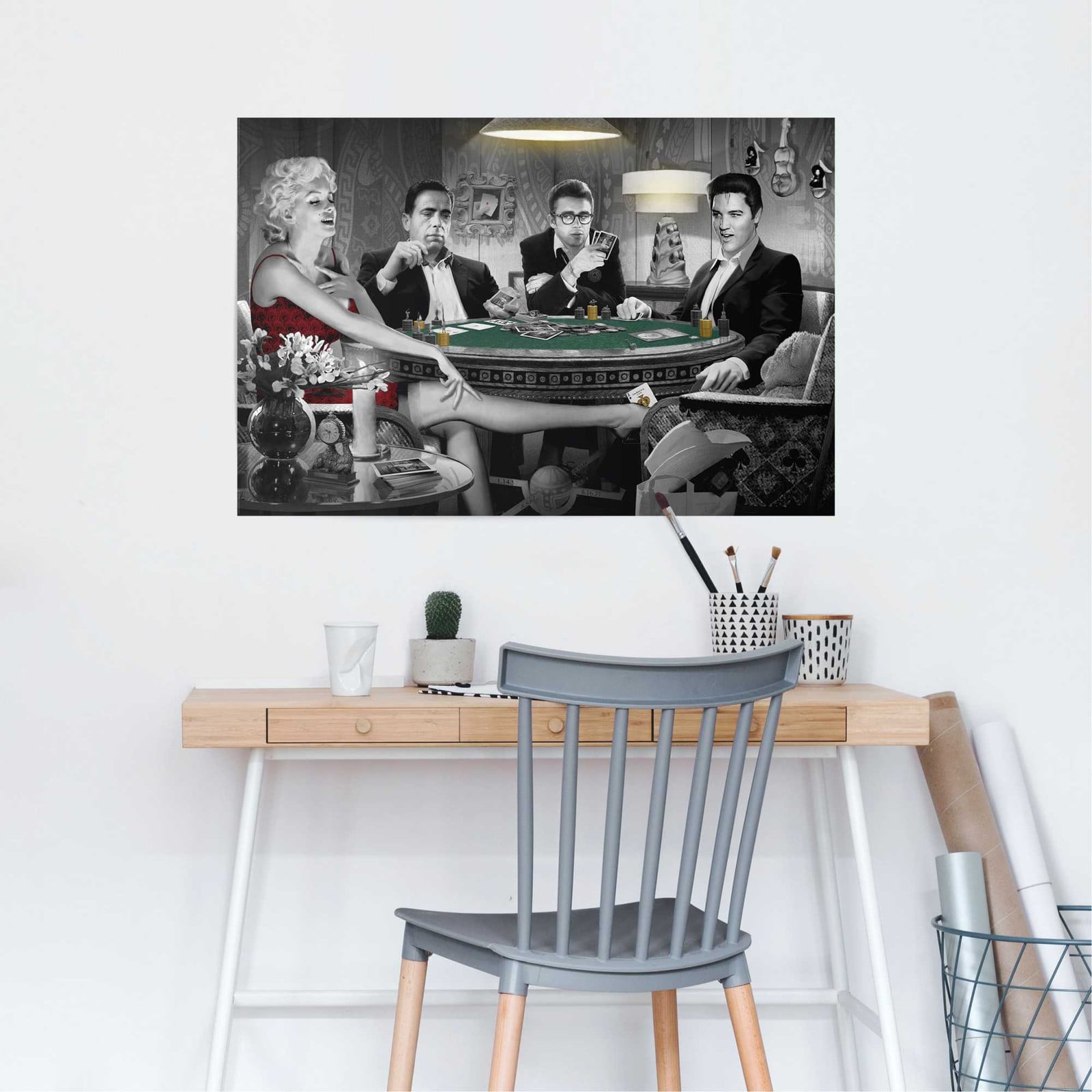 home24 Poster Chris Consani - Four Of A Kind, zwart en meerkleurig, papier, 61 x 92 cm