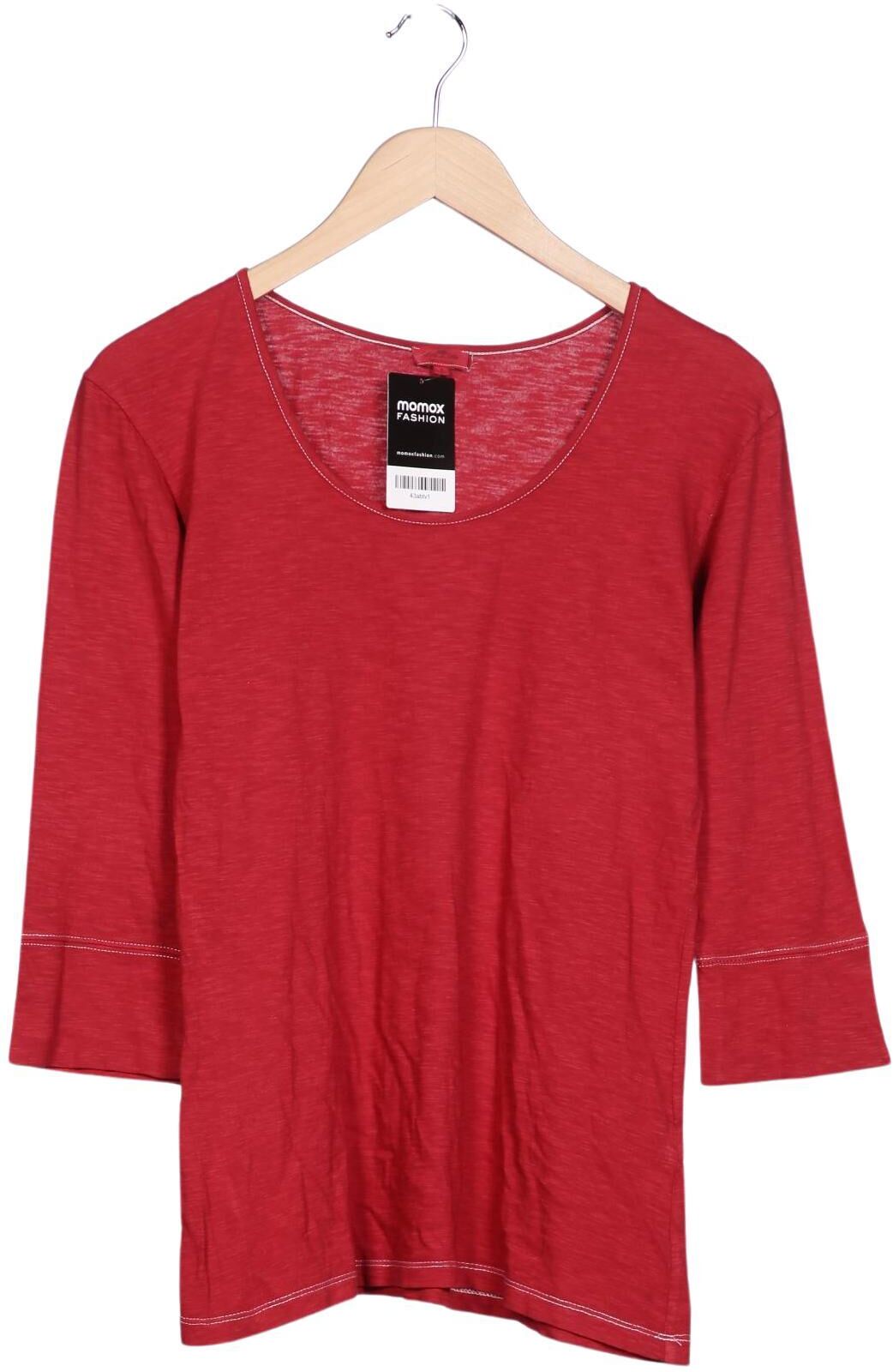 Grüne Erde Damen Langarmshirt, Rot, Gr. S, Baumwolle - Second Hand