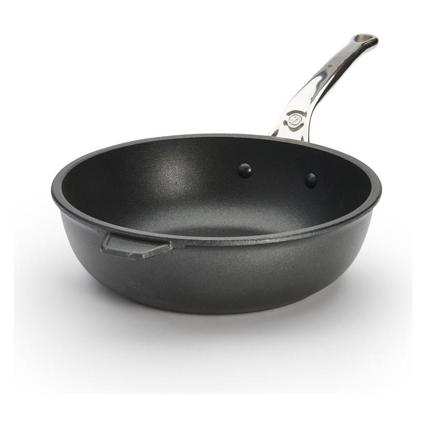 de Buyer Choc Extreme Sauteuse Antihaft mit Edelstahlgriff, Induktion (Bratpfanne, Aluminium, 24 x 12 cm) (8304.24)