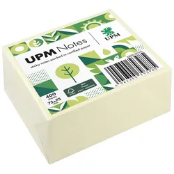 UPM Notes Haftnotizen, gelb, 400 Blatt