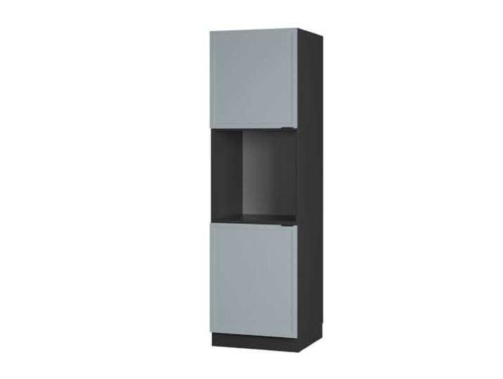 Vicco Herdumbauschrank Fame-Line , Hellblau-grau/Anthrazit 60 cm MDF-Front · Soft-Close · Höhenverst. Füße · Metallgriffe · Einfache Integration