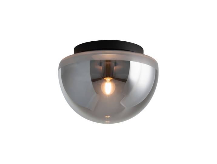 Design Deckenlampe „Glassy“ Schwarz/Rauchglas Maytoni