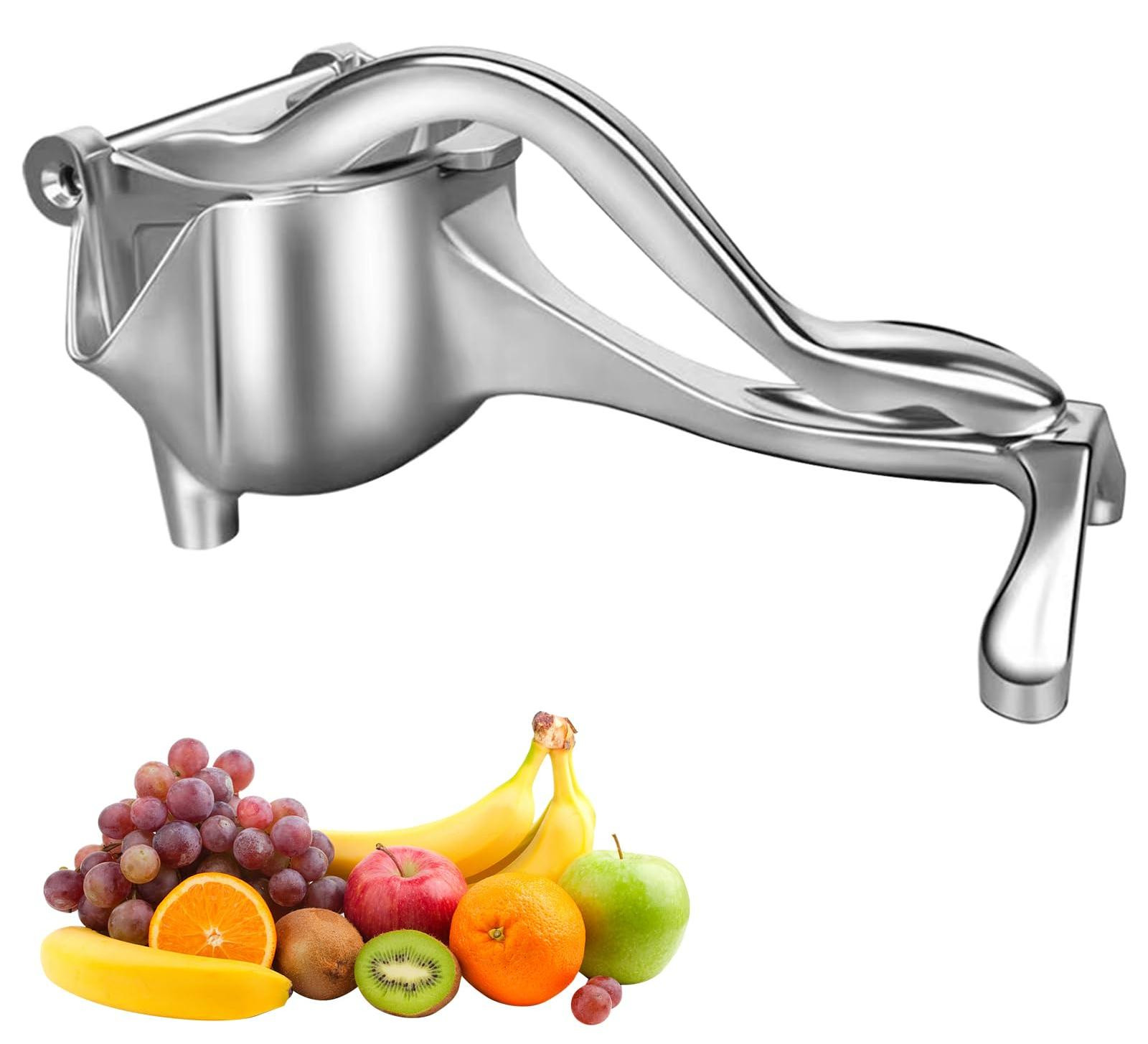 Dripio Handpers voor citrusvruchten van roestvrij staal en aluminium, compact model