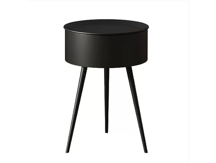 YANG11FAN Vielseitig Minimalistischer Nachttisch aus Eisen Minimalistischer Nachttisch aus Eisen(Schwarz,Groß)