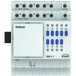 Theben 4930235 KNX Binäreingang 6-fach, Erweiterungsgerät BME 6 T KNX