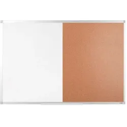 Viking, Pinnwand, Kombitafel Kork Braun, Weiss 900 mm x 600 mm (Magnettafel, Pinnwand, 90 x 60 cm)