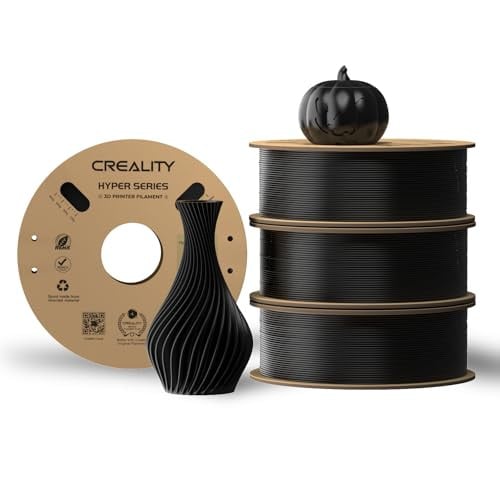 Creality Hyper PLA filament zwart 4 kg - 4 rollen voor snelle 3D-prints
