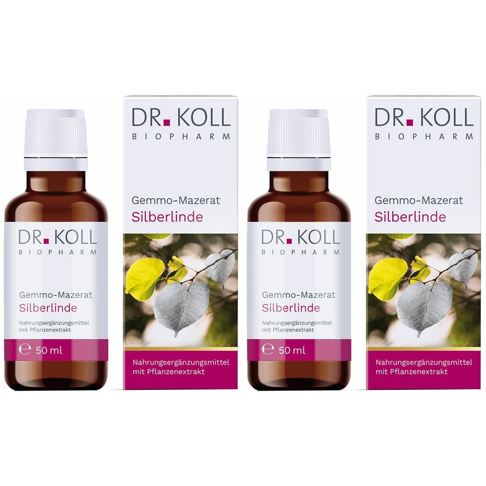 Gemmo Mazerat Silberlinde Dr.Koll Tilia tomentosa x2 2x50 ml Tropfen