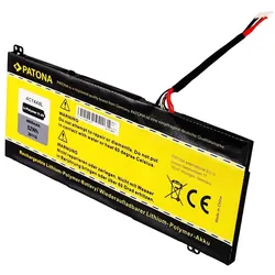 Patona 2811 (3 Zellen, 4600 mAh), Notebook Akku, Schwarz, Gelb
