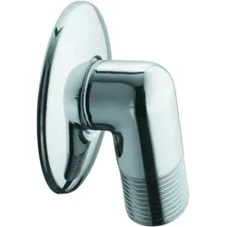 Wandanschlussbogen 6054005 1/2"", mit Rosette, verchromt