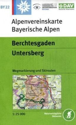 Deutscher Alpenverein e.V. - DAV Bayerische Alpen 22 Berchtesgaden - Untersberg: Wegmarkierung und Skirouten - Preis vom 10.10.2026 11:48:34 h