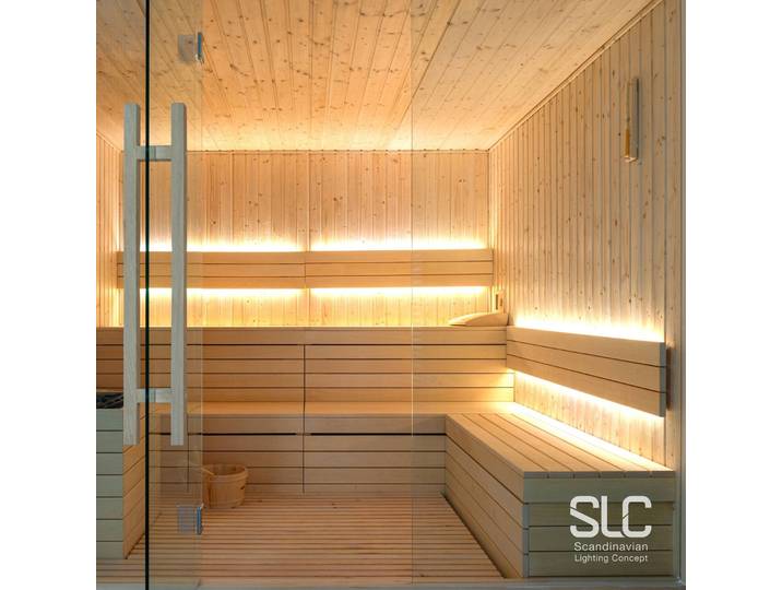 The Light Group SLC LED-Strip Sauna bis 105°C, 24V IP67 5m 3.000K Sauna, dimmbar, weiß / opal, für Wohn- / Esszimmer, Kunststoff, Modern