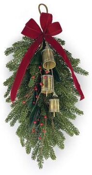 "Fresh Touch Pine Swag with Bells and Bow 32""L by Melrose in Unknown (Size ONE SIZE)"
