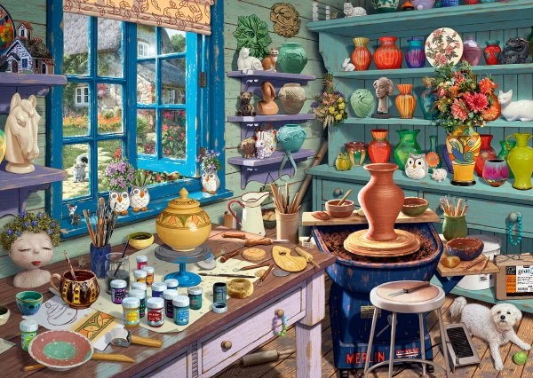 Schmidt Spiele Steve Read: Secret Puzzles - Künstler-Atelier (1000 Teile)