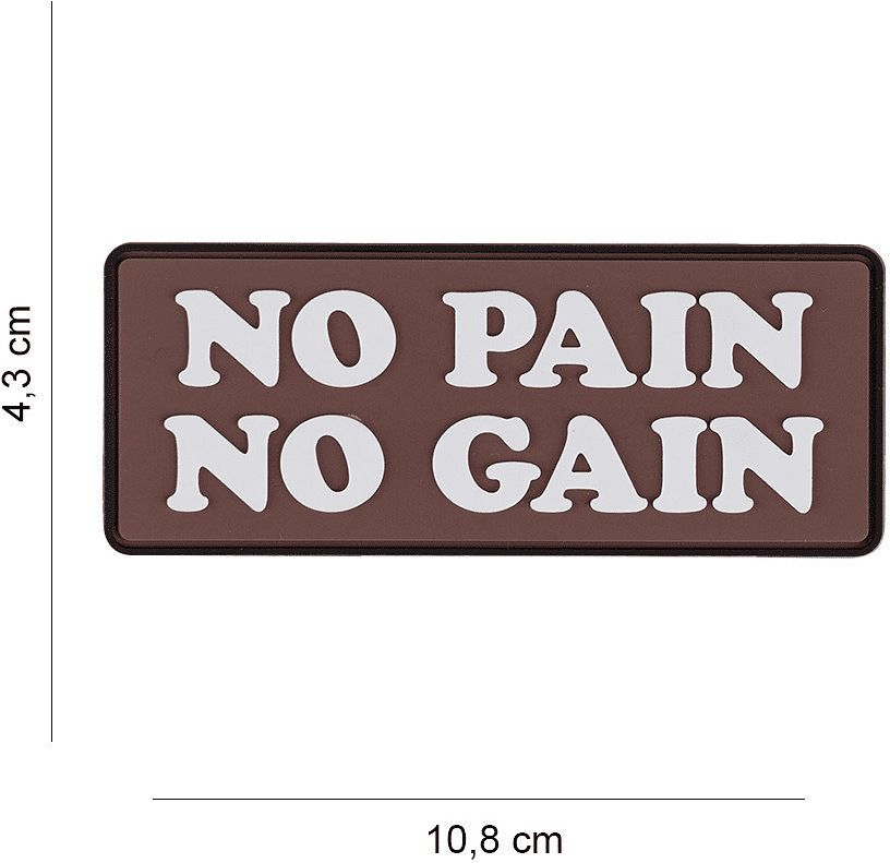 101 INC PVC Patch - No Pain No Gain
