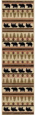 Mayberry Rug American Destination Appalachain Lodge Bear Area Rug