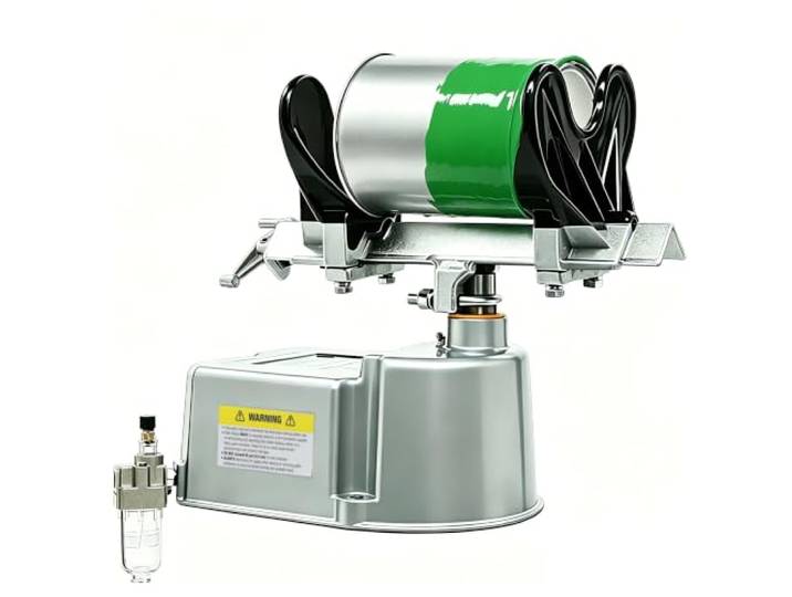 Pneumatischer Farbschüttler für Farbdosen 1–5L Druckluft Paint Shaker mit Luftfilter Wasserabscheider&Verstellbar-Klemmbereich 8-20cm Farben Homogen Farbrüttler Funkenfrei für Autolack Spritzwerkstatt