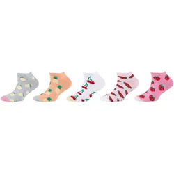 5er Pack camano Soft Baumwolle Sneakersocken Kinder 4016 - soft pink 27-30