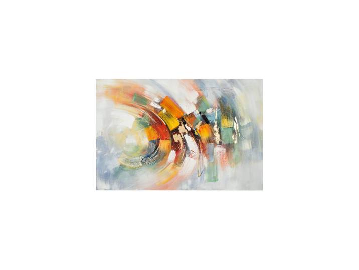 Handgemaltes „Bunte Welle“ 100 x 150 cm Multicolor Crea Collection