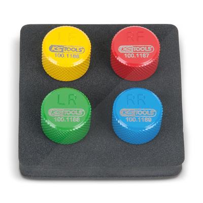 Ks Tools RDKS / TPMS Reifenentlüfter-Satz - 4-tlg. [Hersteller-Nr. 100.1185]