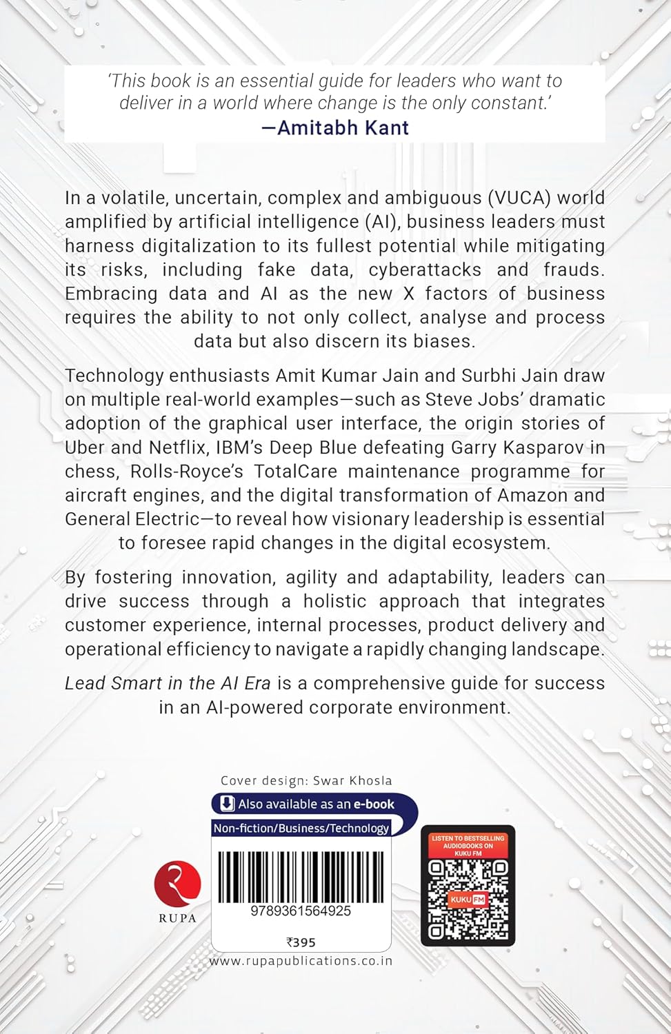 Rupa Publications India Lead Smart in the AI Era by Amit Kumar Jain & Surbhi Jain - Paperback - AI Leadership & Digital Transformation Guide for Business Leaders