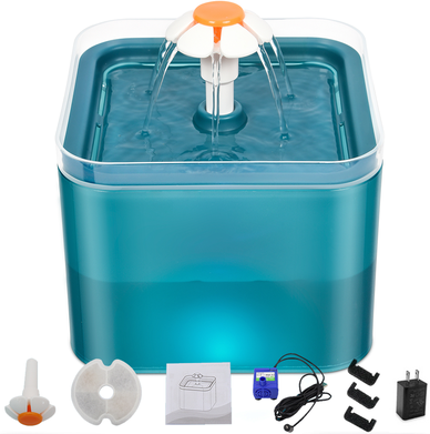 Pet Hub Automatic Pet Water Fountain   Dogs & Cats Light Cyan