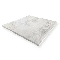 Tischplatte 60x60 cm - Antikweiß / GOLDINOX