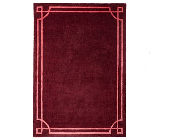 Teppich Klyt rot Symmetrie Mischgewebe 120 x 170 cm