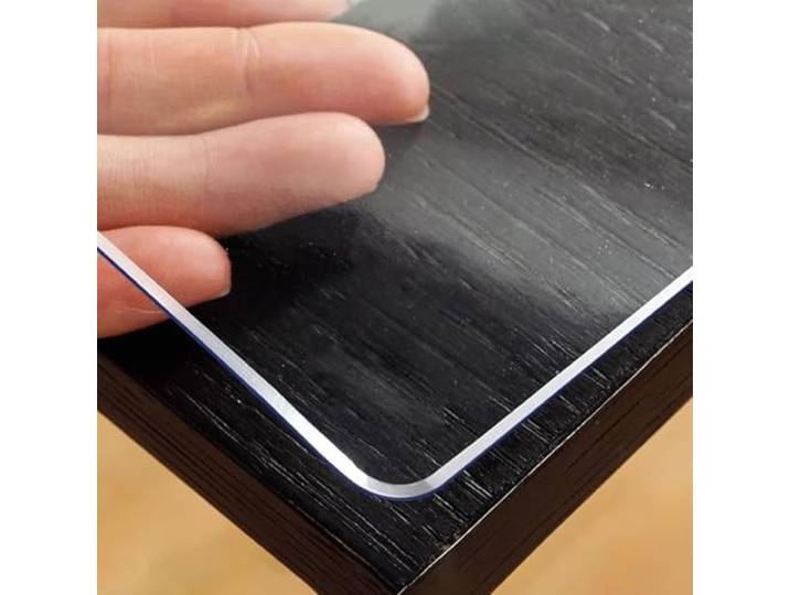 Eiauiuo Transparenter Tischschutz Aus Dickem Mattiertem PVC Für Esstische Möbelschutz, Wasserabweisend Kratzfest, Schützt Die Tischoberfläche Vor Gebrauchsspuren(Transparent 3mm,100*150cm)