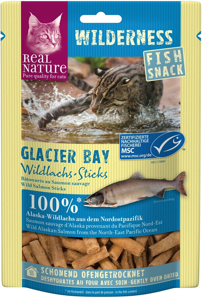 Real Nature Wilderness Cat Snack Salmone 35G GLACIER BAY