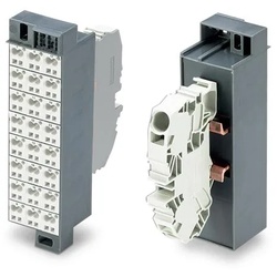 Wago 726-611 Potentialblock,Aufdruck 1-24,mit 1 Einspeiseklemme inkl. Abschlussplatte,weiß/dunkelgrau 726611