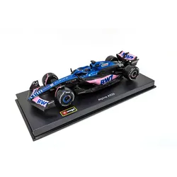 Bburago 18-38073O - Modellauto - F1 Renault Alpine A523' 23  #31 Ocon (mit Helm, Maßstab 1:43)